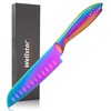 WELLSTAR Santoku Knife 5 Inch, Super Sharp German Steel Kitchen