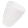 NOLITOY Plastic Cylinder Lampshade, White, Modern Style, Horseshoe Shaped, Softens