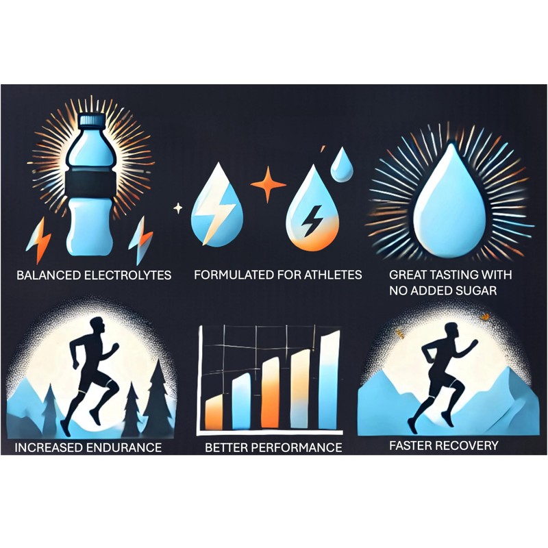 Electrolyte Powder (50 Servings, Raspberry and Lemon) Great Tasting Electrolyte