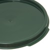 Carlisle 1077108 Round Container Lid, Polypropylene, Green, 2-4 Quart