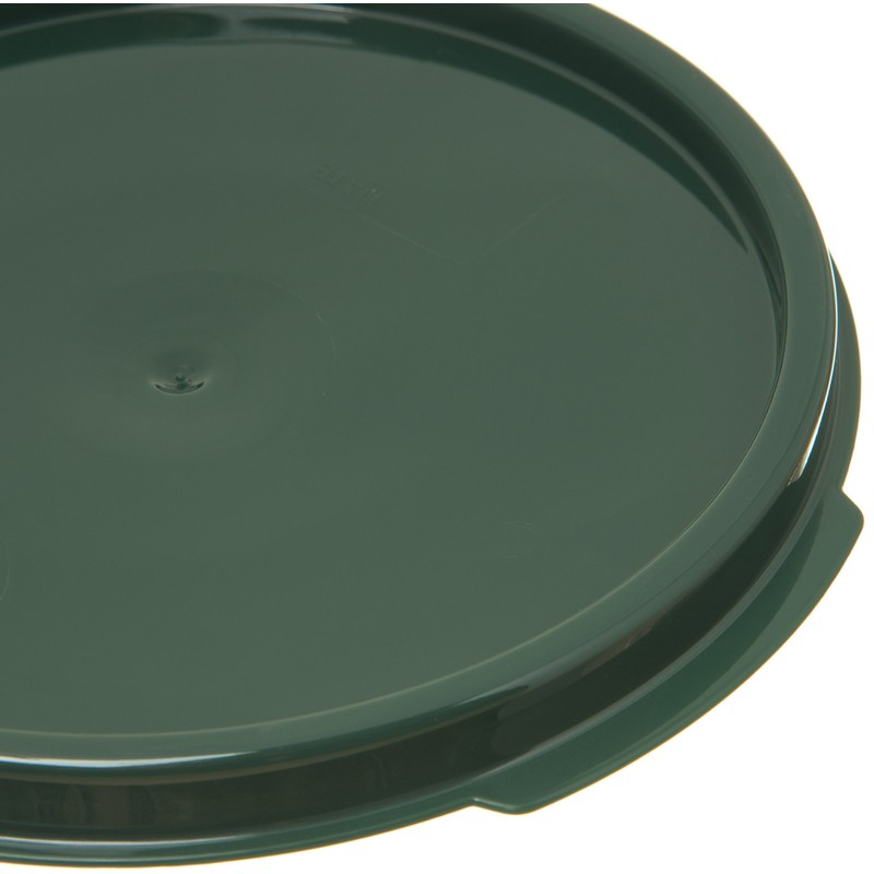 Carlisle 1077108 Round Container Lid, Polypropylene, Green, 2-4 Quart