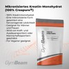 GymBeam Creapure ? Creatin Monohydrat Pulver C mikronisiert, auch mit