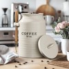 Barnyard Designs Coffee Canister for Kitchen Counter, Decorative Ceramic Coffee