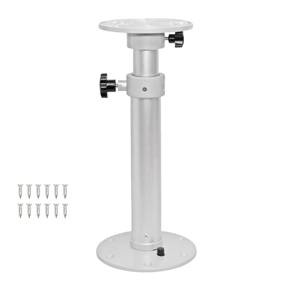 Upgraded RV Boat Table Pedestal, 17.7”‑27.5” Adjustable RV Table Base