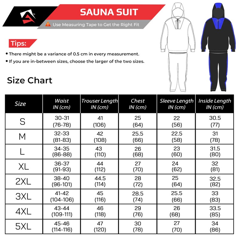 AQF AQF Heavy Duty Sauna Sweat Track Suit Weight Reduction