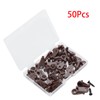 Pocoxll 50 Pack Brown Glass Window Retainer Clips，Mirror Fixing Clips（Includes