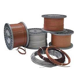 FMX Solid thermocouple Wire, Type J, 20 AWG, Special Limits of Error (SLE), Fiberglass, Brown Insulating Jacket w/Black Tracer, 100ft.