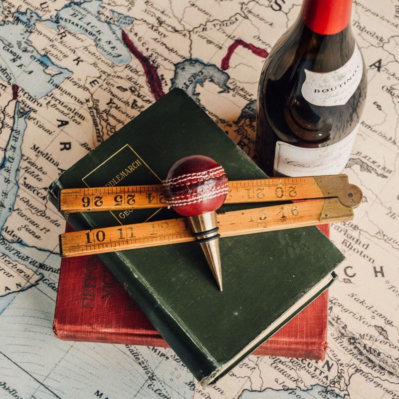 Culinary Concepts London Cricket Ball Bottle Stopper