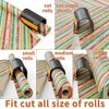 2 Pack Wrapping Paper Cutter with 3 Replaceable Blades,Slider Wrap