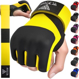 WYOX Gel Boxing Hand Wraps Inner Gloves for Men & Women, 80cm Quick Wrist Straps, Padded Knuckle Protection for Muay Thai Kickboxing, Hand Wraps for Boxing & Martial Arts