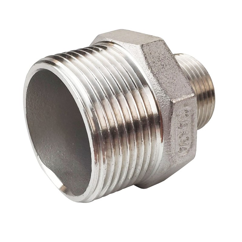 LOZOME 1-1/4" x 3/4" Male Hex Nipple Threaded Reducer Connector