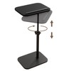 C Shaped End Table for Couch, TV Dinner Tray Table