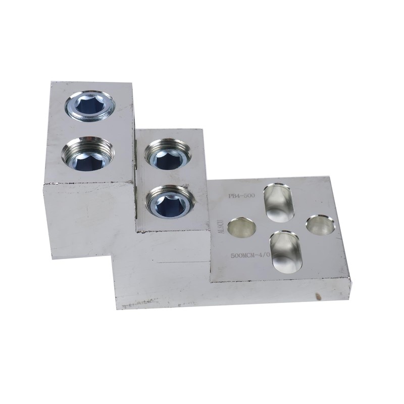 YUXSOUQ Mechanical Stacked Lug 600T-4 CU9AL, 500 Kcmil-4 600 MCM-2