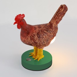 Chicken Lamp, Funny Chicken Butt Lamp 3D LED Egg Night Light with Touch Control and Adjustable Brightness, Rechargeable Rooster Light for Kids Room, Nursery, Farmhouse Decor, Easter and Christmas Gift