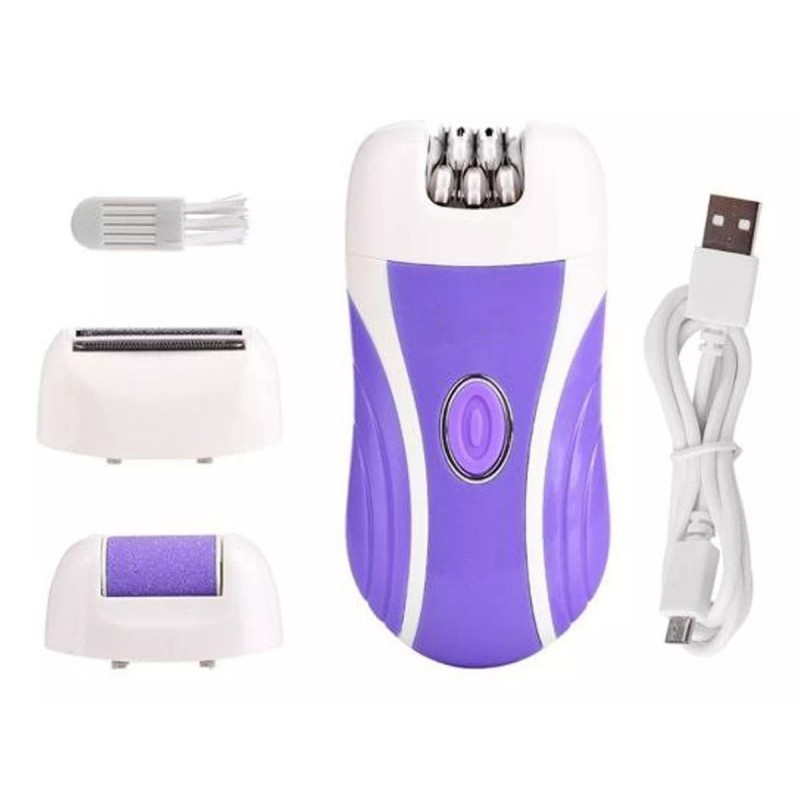 Lecute 3 En 1 Depiladora Rasuradora Recargable Usb Pulidor Portatil