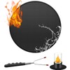 Liyquint fire Pit Mat for Under Fire Pit,Round Fireproof Mat,