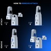 Cable de extensión con sistema extraíble de fácil gancho, 3