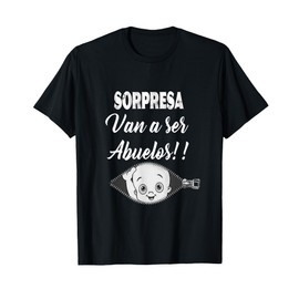 Funny SORPRESA T shirt. Van a ser Abuelos-Pregnancy Noticia T-Shirt