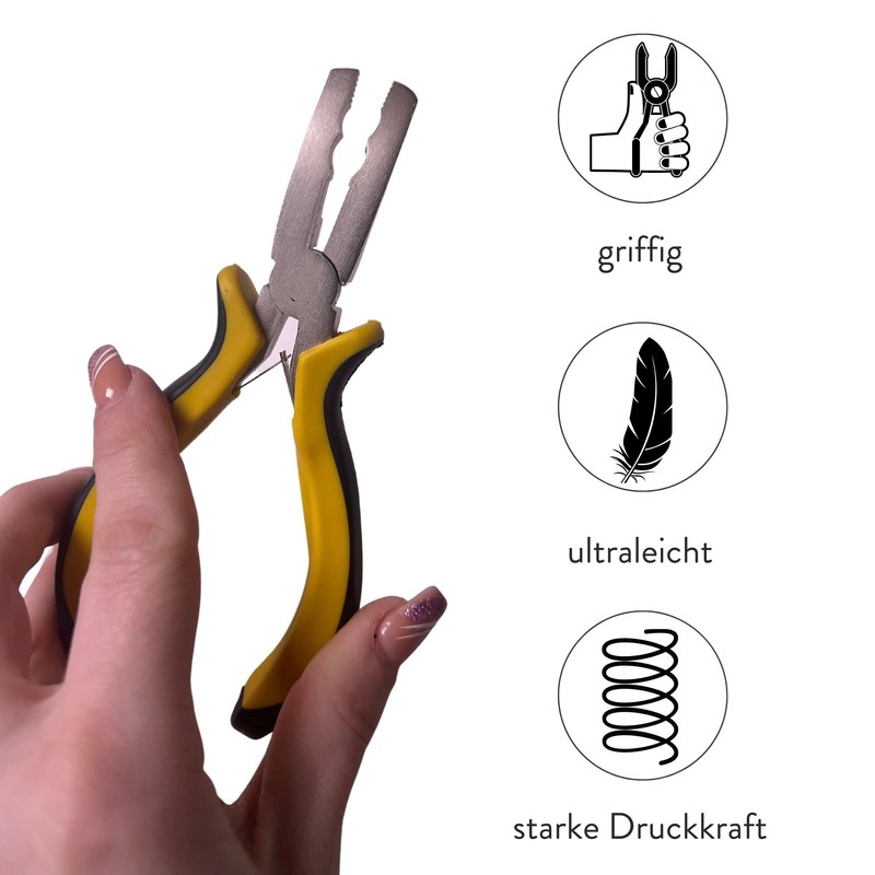 hair2heart Extensions Pliers Removal and Application of Micro Ring Extensions