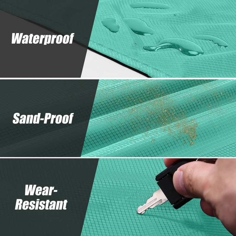 Odoland Outdoor Pocket Travel Blanket Beach Mat - Waterproof Sand