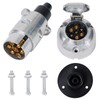 Trailer Plug 7-Pin and Trailer Socket 7-Pin 12V 7-Pin Connection