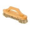 Redecker Union Fiber Scrub Brush with Oiled Beechwood Bow-Shaped Handle,