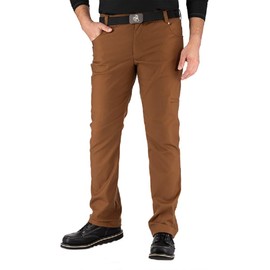 Legendary Whitetails Men's Standard Stretch Woven Canvas Straight Leg Pant, Chestnut