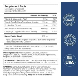 O Positiv PREGGO O-Positive Sperm Health Support Capsules for Optimal Reproductive Health