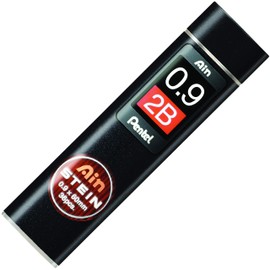 Pentel 0.9 mm 2B Ain Stein Refill Lead (Pack of 12 Tubes, 36 Leads per Tube)