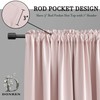 Blush Pink Curtains 72 Inch Length - 2 Panels Room
