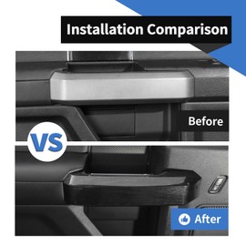 Voodonala for F-150 2015-2020Inner Door Handle Covers Trim for Ford F150 2015-2020 Compatible with Ford F150 F250 F350(Black Wood,4Pcs/Set)