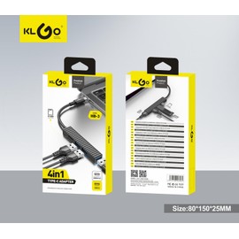 KLGO USB C to Dual HDMI Adapter Multi Display Docking Station