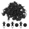 sourcingmap 50Pcs Plastic Rivet Push-Type Expansion Screw Fastener Clips 9mm