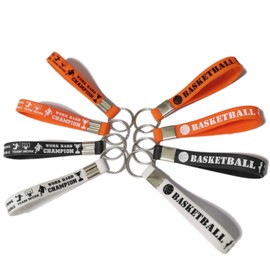CupaPlay 24 PCS Basketball Keychains/Keyrings Motivational Bulk for Kids Teenagers - Inspirational Gifts - Basketball Party Favors and Supplies for Boys/Girls/Carnival/Events/Gifts/Prize