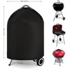 Grill Cover for Weber Barbecue with Handle, Kettle BBQ Cover