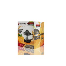 Electric Juicer Small Capacitò 700 ml Black Plastic Bi-directional Movement Double Cone for Squeezing Graduated Carafe