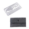 TVETE EDC Stainless Steel Fish Hook Card Multi Tool Survival