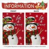 Cryfox Let It Snow Snowman Garden Flags Xmas Garden Flag