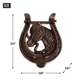 Accent Plus HORSESHOE DOOR KNOCKER CAST IRON