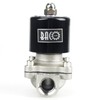 BACOENG 1/2" DC12V NPT Stainless Steel Normally Closed Electric Solenoid