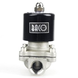 BACOENG 1/2" DC12V NPT Stainless Steel Normally Closed Electric Solenoid Valve