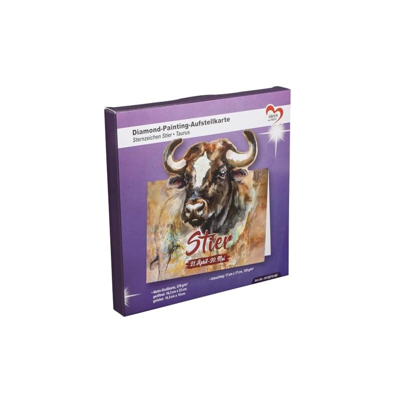 Ideen mit Herz Diamond Painting Stand Card | 370 g/m²