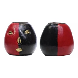 Cabeza De Cemento De Eleggua Multicolor