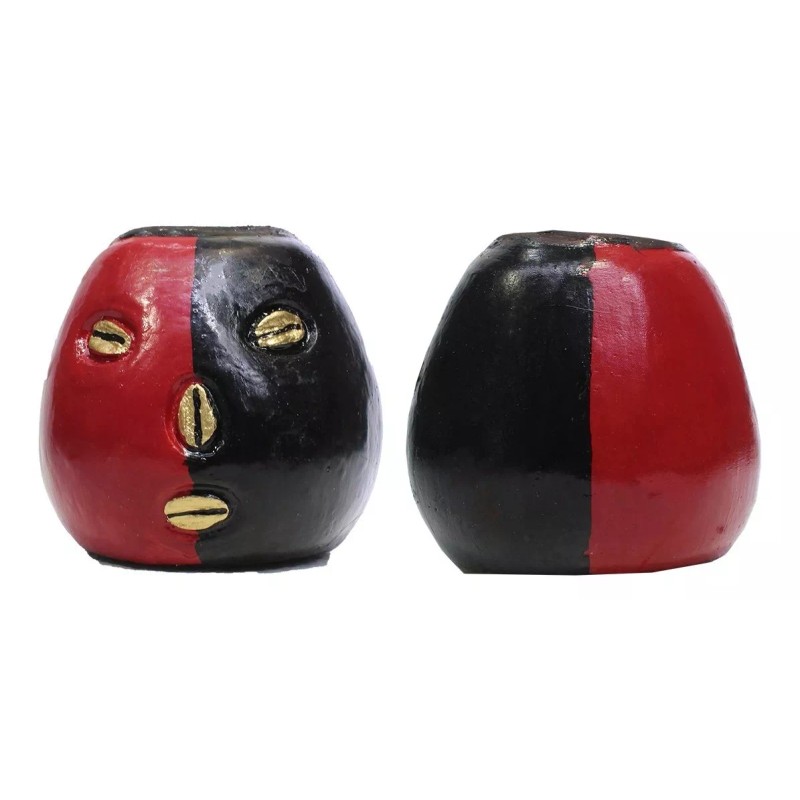 Cabeza De Cemento De Eleggua Multicolor