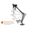 Bostitch Office VLF100D Swing Arm Desk Lamp, Metal, 36" Reach