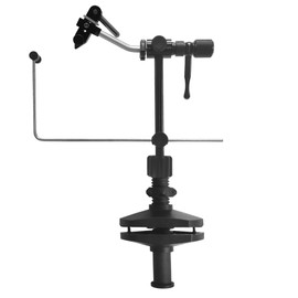 EUPHENG Madison True Rotary Vise with Two Ball Bearings Inside More Smooth Fly Tying Vise with 360 Degree Rotation Easy Adjustment of Rotation Resistance 26 to 4/0 Hook Sizes (Glossy Black)