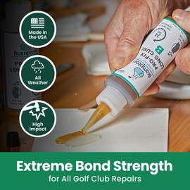 Brampton PRO-FIX Long Cure Golf Epoxy - Full Set Work Life - Extra Strength - Golf Epoxy for All Golf Shafts, Golf Heads, Drivers, Putters, and Irons - Engineered for The Golf Industry (4oz Kit)