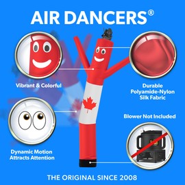 LookOurWay Air Dancers Wacky Waving Inflatable Tube Man Attachment - 7 Feet Tall Advertising Air Dancer Waving Man Inflatable Tube Guy - Blower Not Included - Canadian Flag
