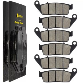 Caltric Front Rear Brake Pads for Kymco Xciting 500I Ri 2005-2016 / 45105-LFH1-305