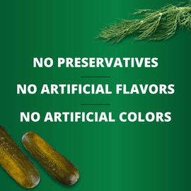 Pickerfresh Kosher Dill Wholes - Large Whole Pickles - Simple Ingredients - Non-GMO, No Artificial Color & No Preservatives - 24 oz